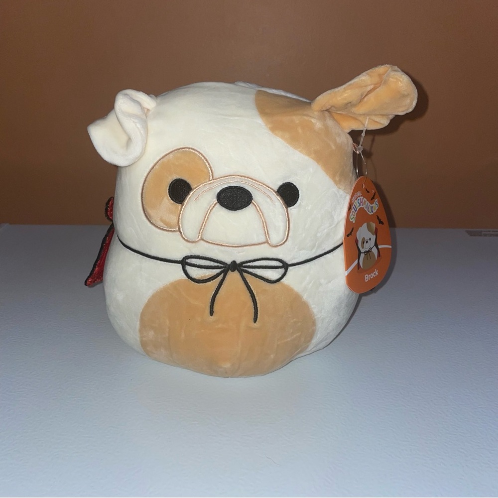 Squishmallows Brock the Halloween Bulldog 8” with Black Cape